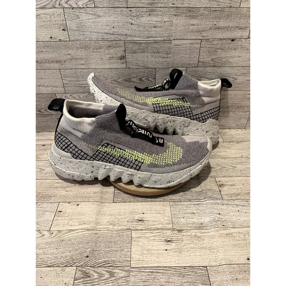 Nike Space Hippie 02 Grey Volt Men Comfortable Shoes Size 10.5